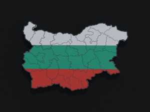 Political Map of Bulgaria 3D Model