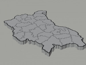 Political Map of Bulgaria 3Dモデル