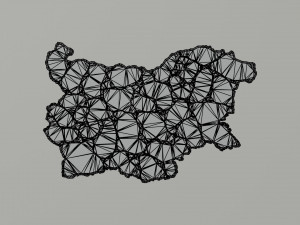 Political Map of Bulgaria 3Dモデル