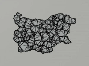 Political Map of Bulgaria 3D Model