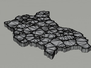 Political Map of Bulgaria 3Dモデル
