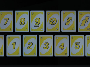 Board game UNO and dice 3D Model