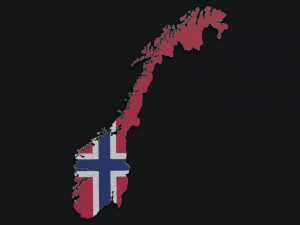 Political Map of Norway 3D मॉडल