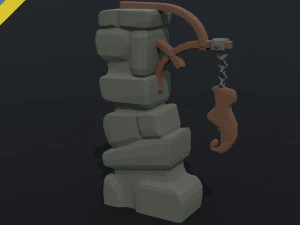 漫画ファンタジー靴道路標識多角形スタイル 3Dモデル