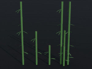 Cartoon asion nature Polygonal Style 3D Model