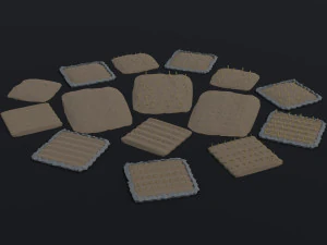 Cartoon farm asset Polygonal Style 3D Model