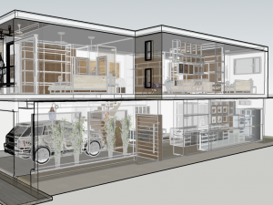 comercial house 3D Model