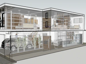 comercial house 3D Model