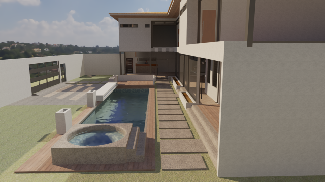 casa campestre rqm 3D Model .c4d .max .obj .3ds .fbx .stl .blend 