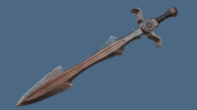 sword 3D-Modell .c4d .max .obj .3ds .fbx .stl .blend 