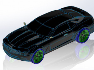 camaro concept car 3D 模型