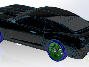 camaro concept car 3D 模型