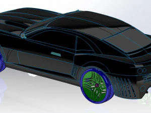 camaro concept car 3D Model
