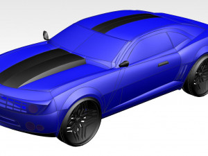 camaro concept car 3D 模型