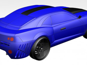 camaro concept car 3D 模型