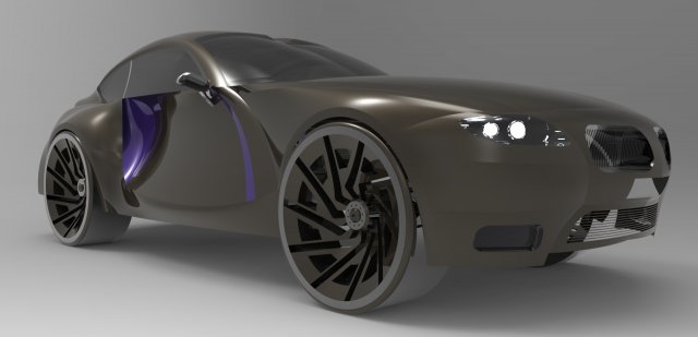 concept racing car Model 3D .c4d .max .obj .3ds .fbx .stl .blend 