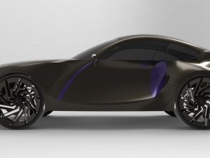 concept racing car Model 3D