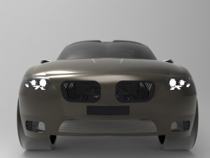 concept racing car Model 3D