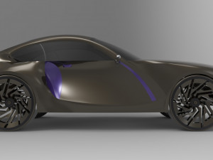 concept racing car Model 3D