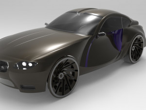 concept racing car Model 3D