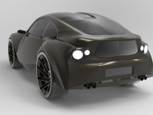 concept racing car Model 3D