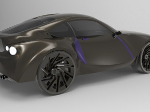 concept racing car Model 3D
