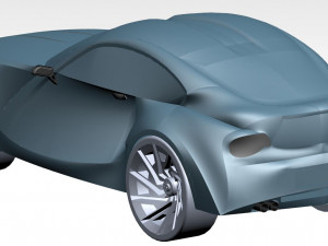 concept racing car Model 3D