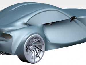 concept racing car Model 3D