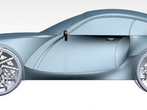 concept racing car Model 3D