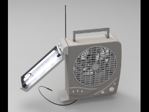 rechargeable fan with led light 3D Модель