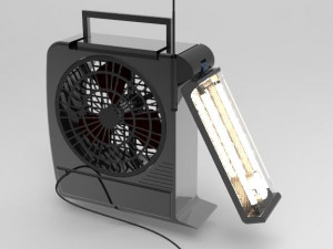 rechargeable fan with led light 3D Модель