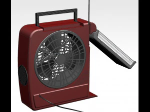 rechargeable fan with led light 3D Model