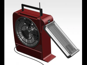rechargeable fan with led light 3D Model