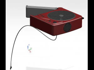 rechargeable fan with led light 3D Model