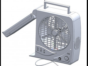 rechargeable fan with led light 3D Модель