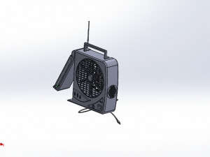 rechargeable fan with led light 3D Модель