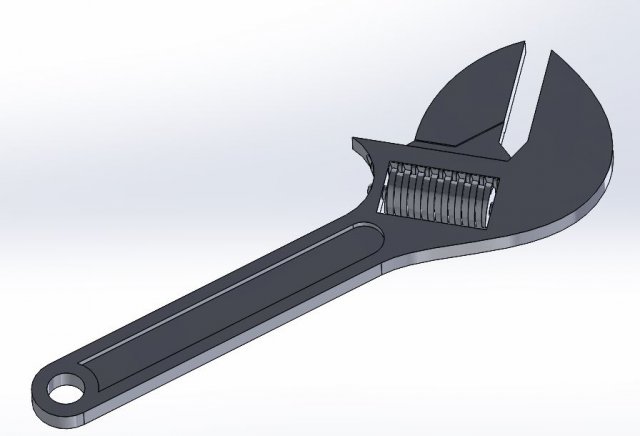 wrench or spanner 3D Model .c4d .max .obj .3ds .fbx .stl .blend 