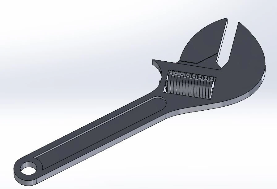 렌치 또는 스패너 3D 모델 .c4d .max .obj .3ds .fbx .stl .blend 