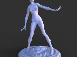 fantasy character elf girl 3D-printmodel