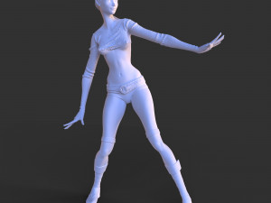 fantasy character elf girl 3D 打印模型