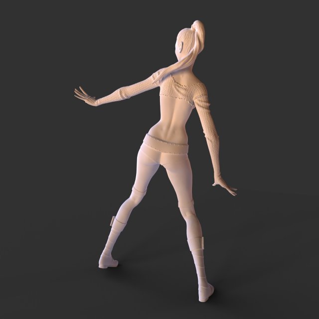 fantasy character elf girl 3D Print Model in Figurines 3DExport