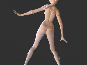 fantasy character elf girl 3D 打印模型