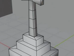 monumen Model 3D
