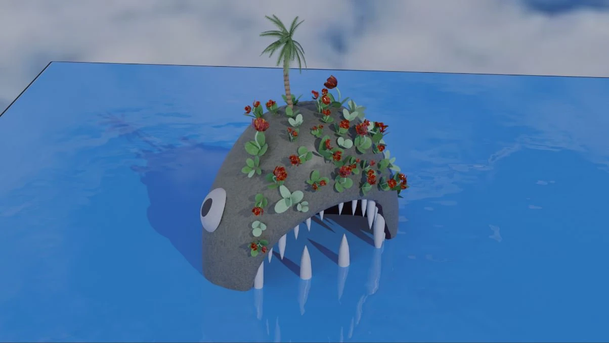island 3D Model .c4d .max .obj .3ds .fbx .stl .blend 