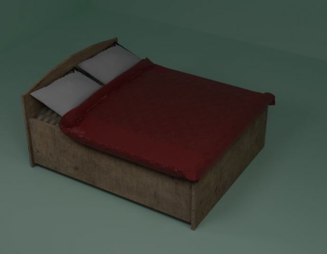 bed 3D मॉडल .c4d .max .obj .3ds .fbx .stl .blend 