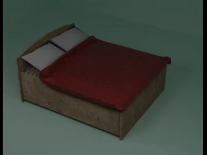 tempat tidur Model 3D