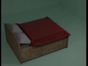 bed 3D मॉडल