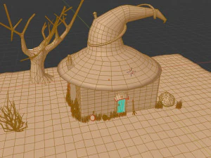 house witch 3D Model