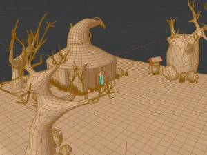 house witch 3D Model