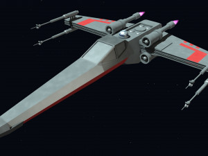 star wars - x wing Model 3D